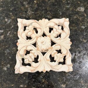 ZGallerie Ornate Carved Floral Coasters